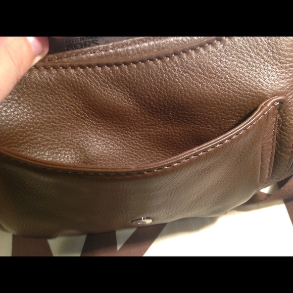 Michael Kors Brown Pebbled Leather Hobo Satchel - Picture 6 of 8